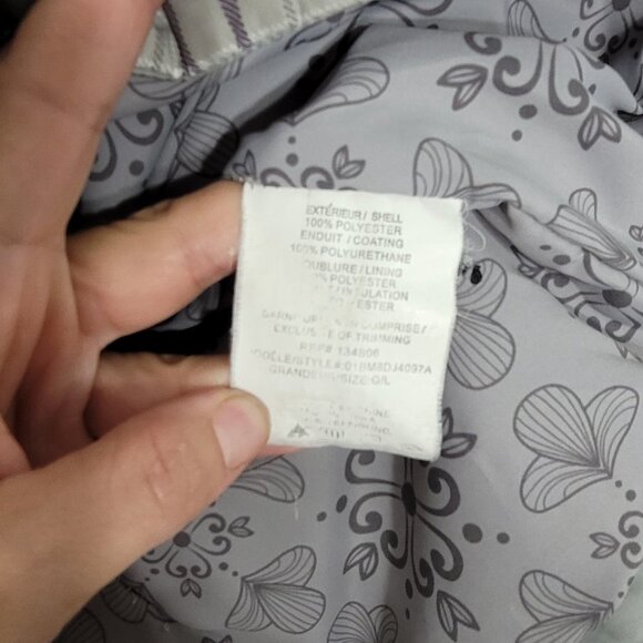 Black Mountain | Gray Purple Plaid Hybrid Windbreaker Hiking Jacket Size Large - Picture 9 of 11